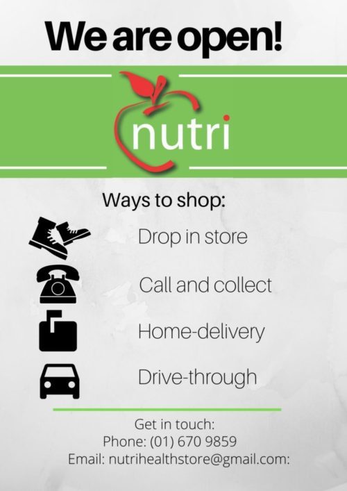 Nutri - now partner with Nature's Hand Castletroy