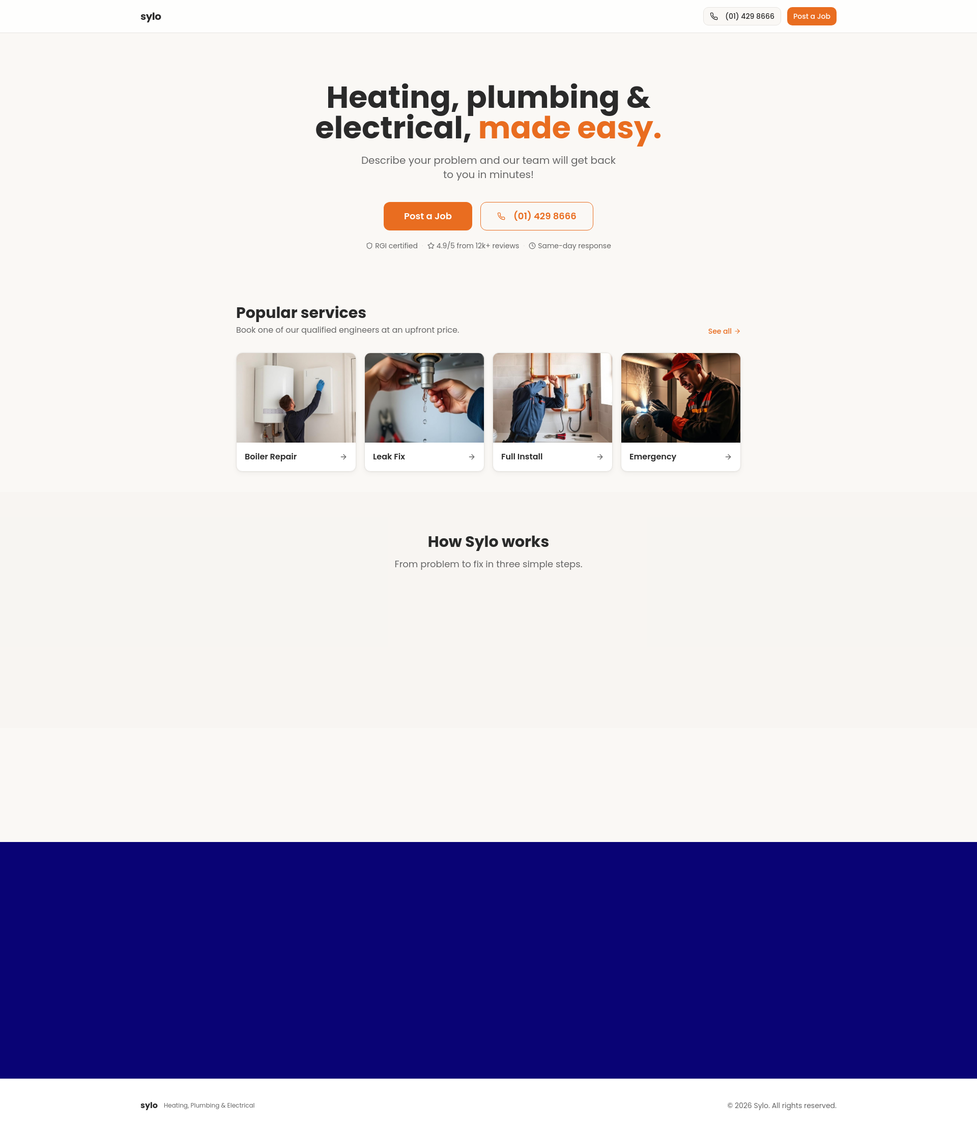 Sylo Plumbing, Heating & Electrical
