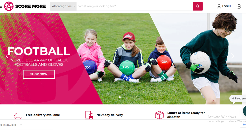 SCORE MORE Online Sports Store