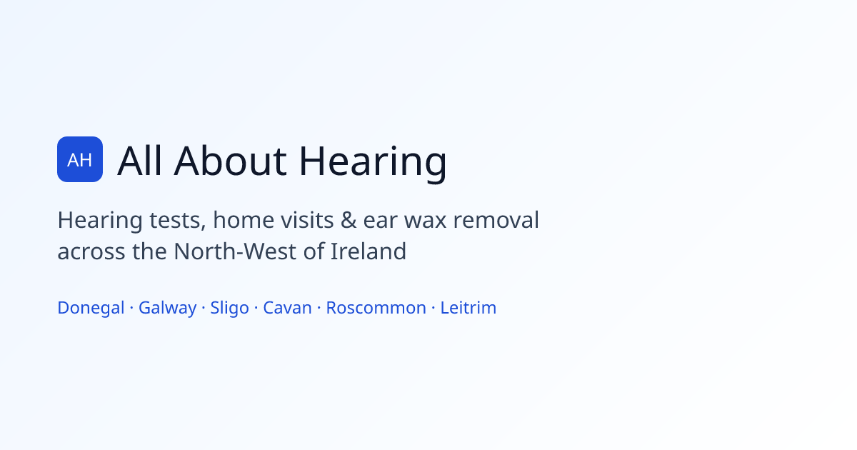 All About Hearing - Sligo
