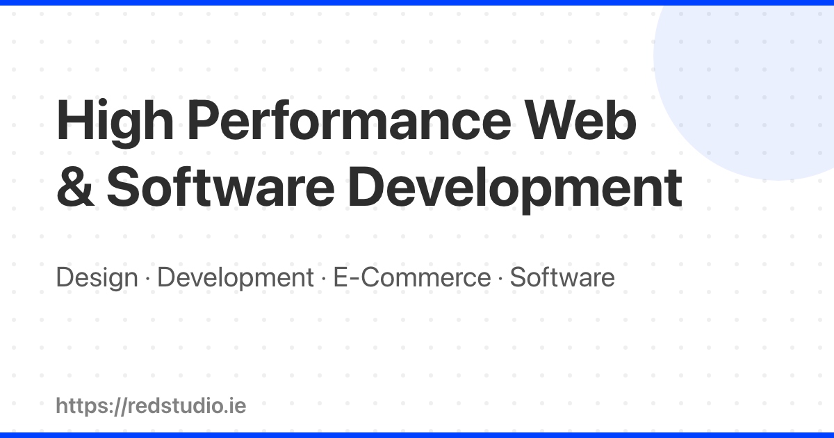 REDSTUDIO SOFTWARE - Web Design