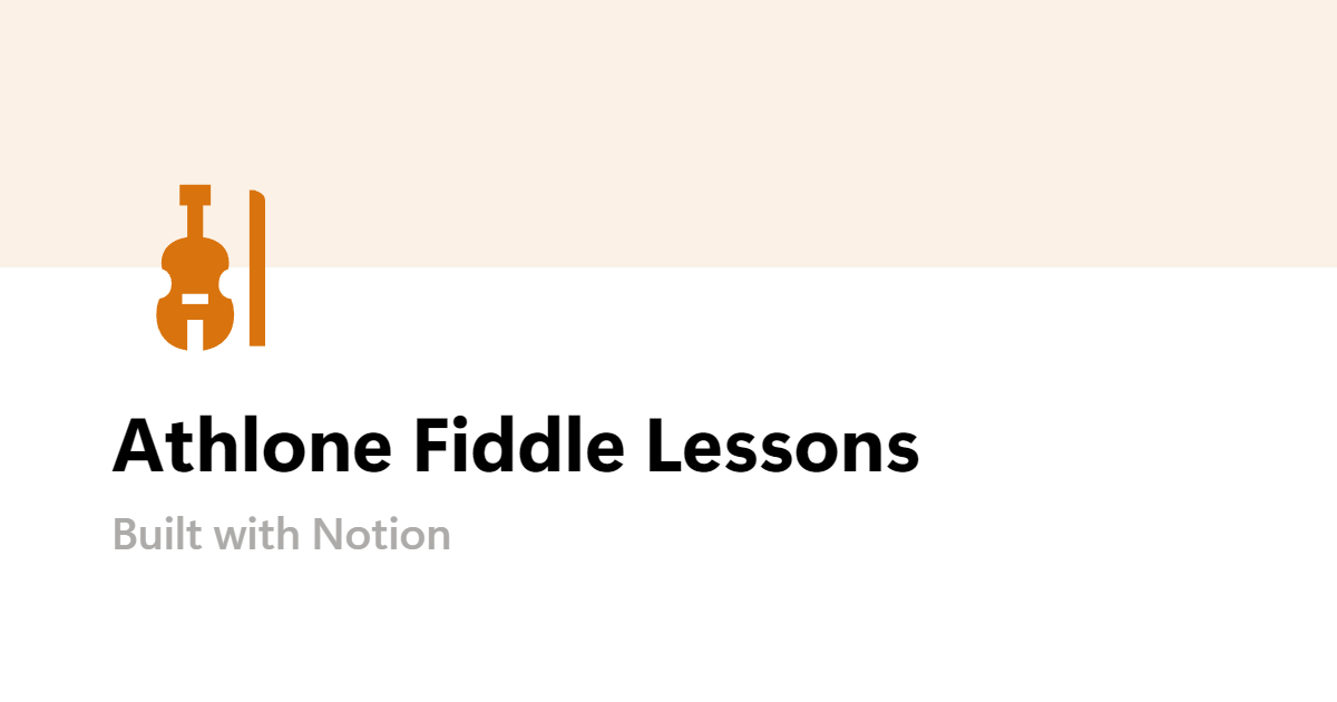 Athlone Fiddle Lessons