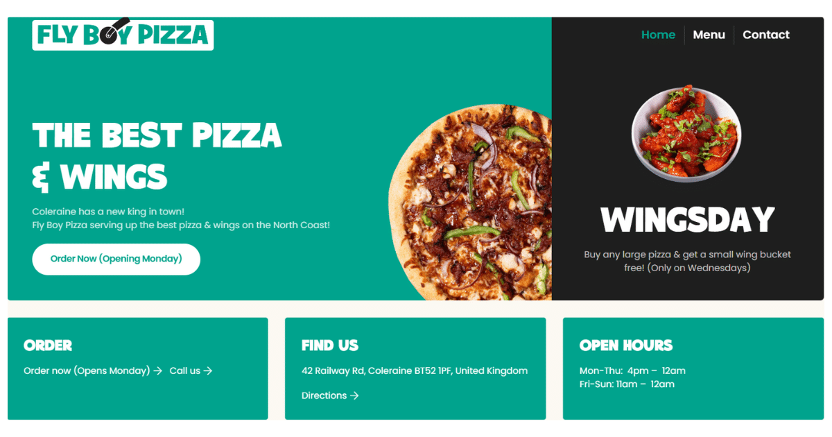 Fly Boy Pizza & Wings Newry